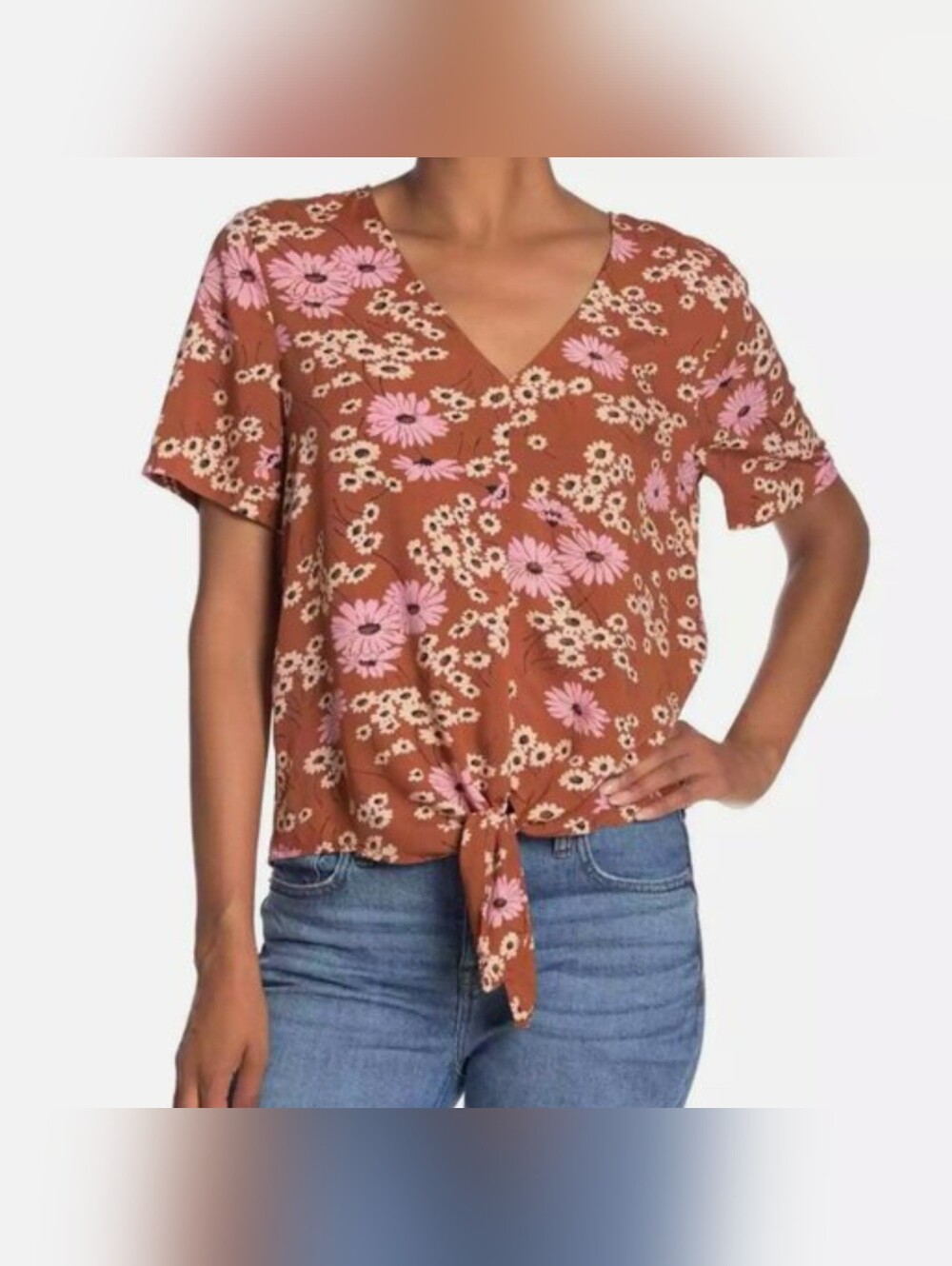 Madewell Floral Top